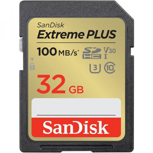 Фото - Карта памяти SanDisk Extreme Plus 32GB SDHC Memory Card + 2 years Rescue Pro Deluxe (SDSDXWT-032G-GNCIN)