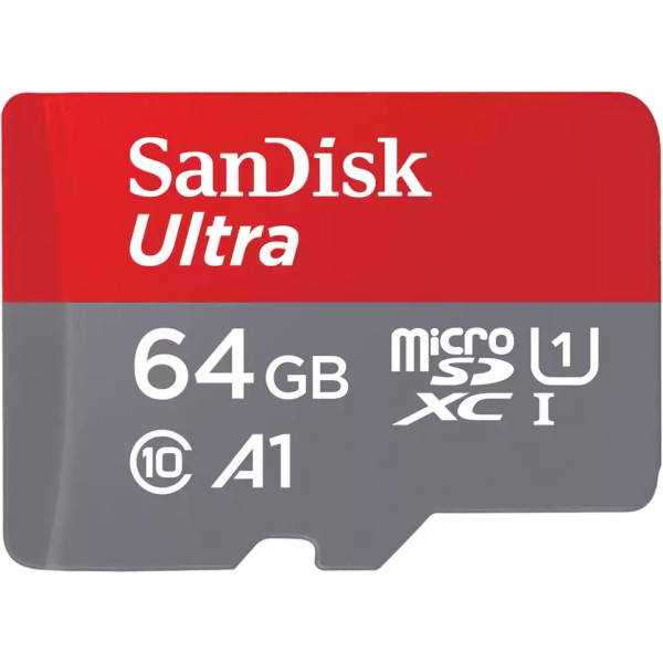 Фото - Карта памяти SanDisk microSD 64GB C10 UHS-I R140MB/s Ultra (SDSQUAB-064G-GN6MN)