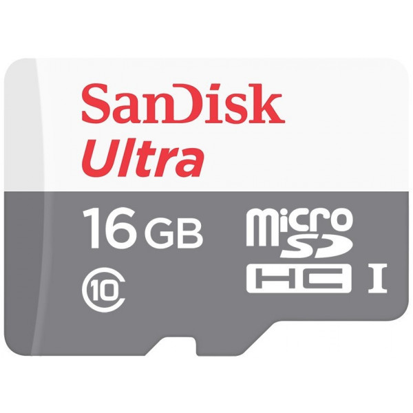 Фото - Карта памяти SanDisk 16GB microSDHC C10 UHS-I R48MB/s Ultra (SDSQUNB-016G-GN3MN)