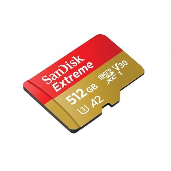 Фото - Карта памяти SanDisk microSD 512GB C10 UHS-I U3 R190/W130MB/s Extreme V30+SD (SDSQXAV-512G-GN6MA)