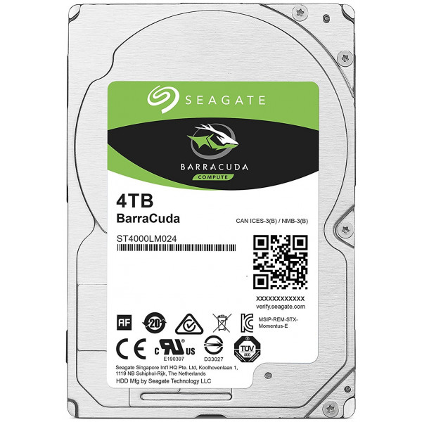 Фото - Жесткий диск внутренний Seagate BarraCuda HDD 4TB 5400rpm 128MB 2.5" SATA III (ST4000LM024) Фото - Жесткий диск внутренний Seagate BarraCuda HDD 4TB 5400rpm 128MB 2.5" SATA III (ST4000LM024)