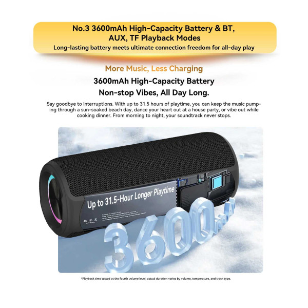 Фото - Портативная акустика Blackview AuraBass 3 Black (6931548324775)