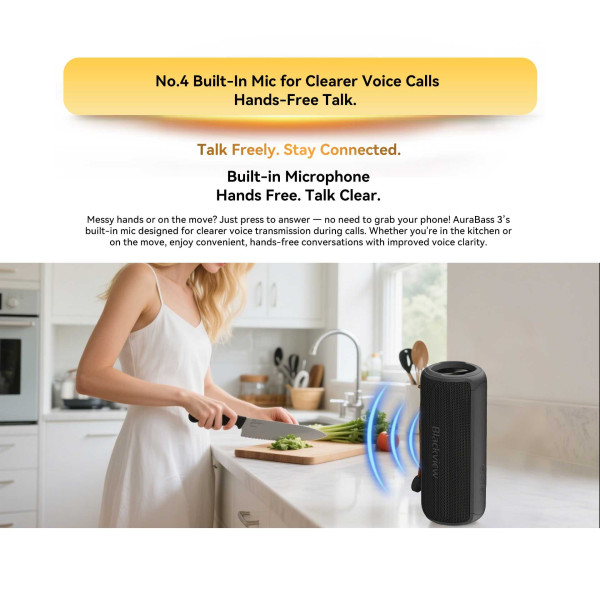 Фото - Портативная акустика Blackview AuraBass 3 Blue (6931548325505)