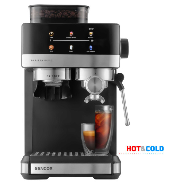 Фото - Кофеварка рожковая Sencor SES5000SS