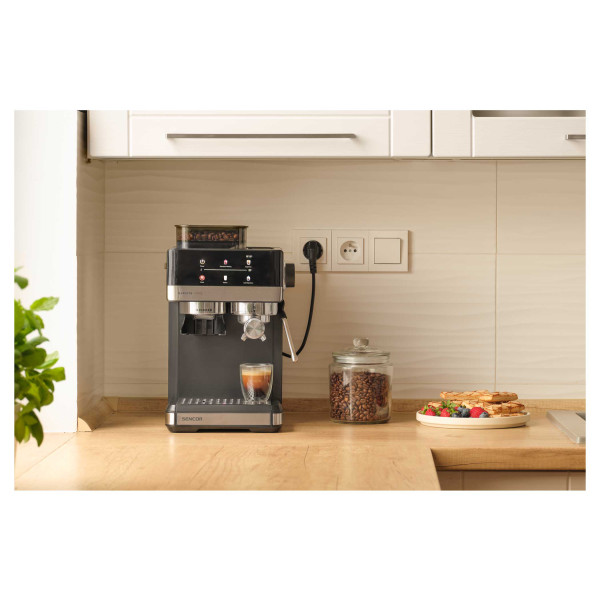 Фото - Кофеварка рожковая Sencor SES5000SS