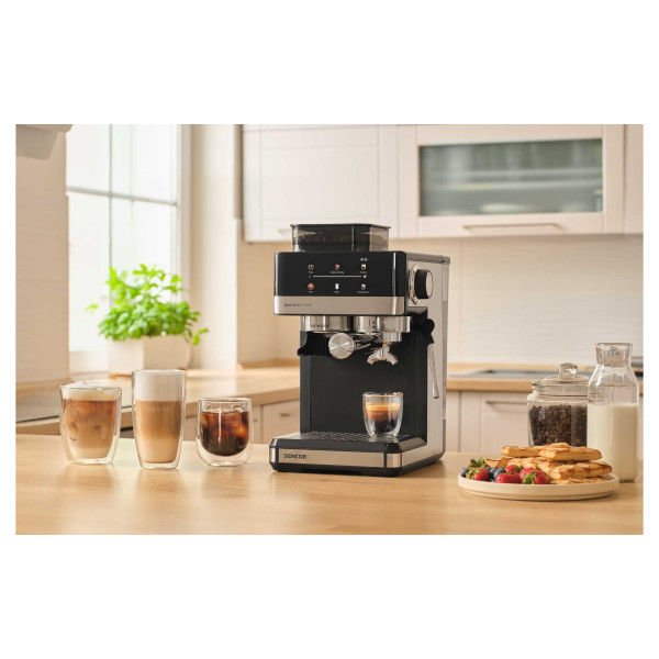 Фото - Кофеварка рожковая Sencor SES5000SS