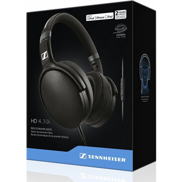 Фото - Наушники полноразмерные Sennheiser HD 4.30 i Black