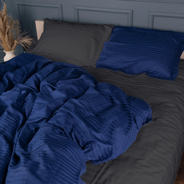Фото - Комплект постельного белья детский MirSon Satin Stripe 30-0021 + 30-0017 Serikan 110х140 (2200005247587)
