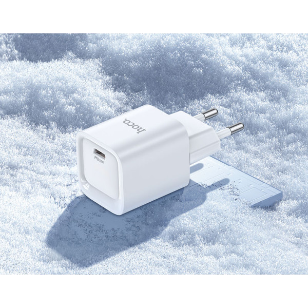 Фото - Сетевое зарядное устройство HOCO C146A PD20W charger set (C to iP) (EU) White (6942007630252)