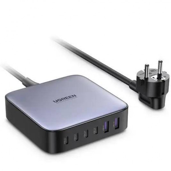 Фото - Сетевое зарядное устройство UGREEN CD271 6xUSB 200W GaN 4хUSB-C+2xUSB-A (40914)