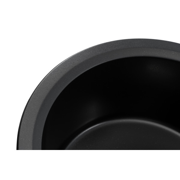 Фото - Уценка - Мойка кухонная GRANADO RONDA black shine