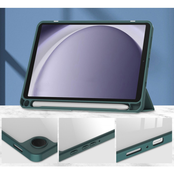 Фото - Чехол для планшета BeCover Soft Edge с креплением для стилуса for Samsung Galaxy Tab A9 SM-X115 8.7"" Dark Green (710357)