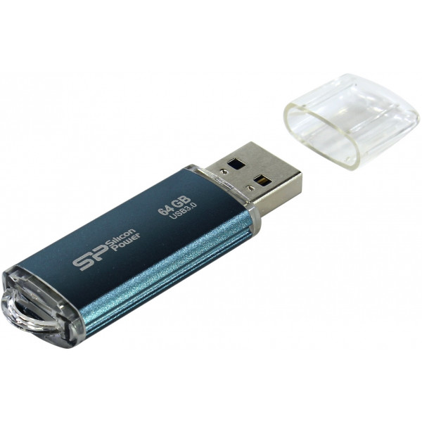 Фото - Флеш USB Silicon Power Marvel M01 64GB Blue (SP064GBUF3M01V1B)