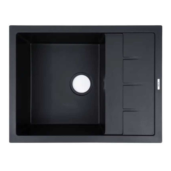 Фото - Мойка кухонная Ventolux SILVIA (BLACK QUARTZ) 650x500x200