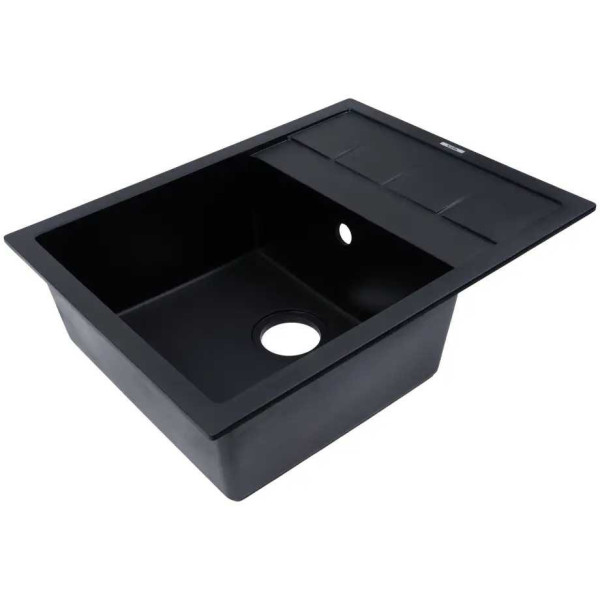 Фото - Мойка кухонная Ventolux SILVIA (BLACK QUARTZ) 650x500x200
