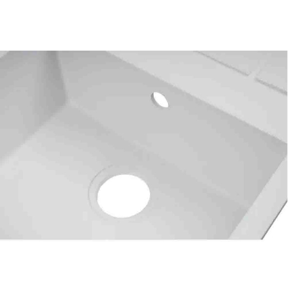 Фото - Мойка кухонная Ventolux SILVIA (WHITE QUARTZ) 650x500x200