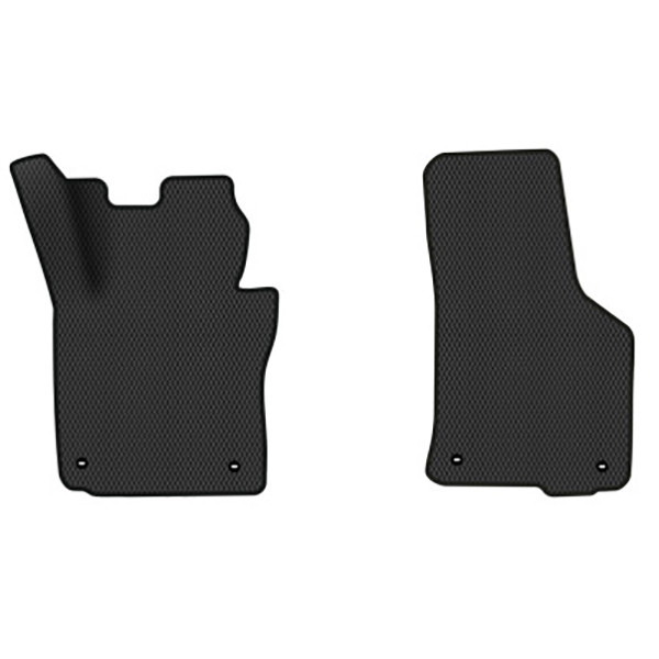 Фото - Коврики из экокожи в салон авто передние EVAtech для Octavia A5 (MT, 4 clips) Skoda 2004-2013 2 поколение Liftback EU (SK12163AE2TL4BBB)