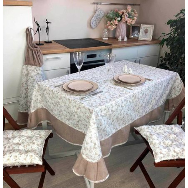 Фото - Скатерть прямоугольная Прованс 220х150 Happy rose (023849)