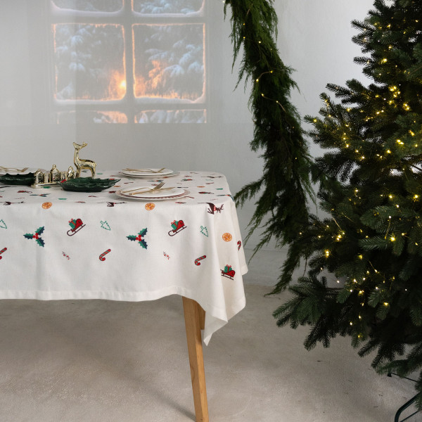 Фото - Скатерть прямоугольная Едельвіка Рождественская мелодия 230х155 см (556-25/00)