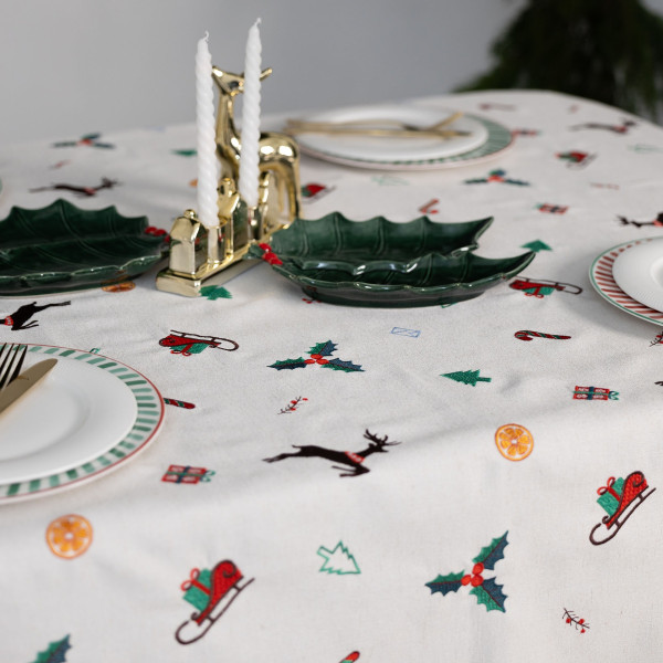 Фото - Скатерть прямоугольная Едельвіка Рождественская мелодия 230х155 см (556-25/00)