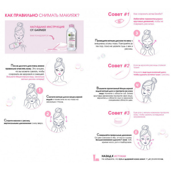 Фото - Мицелярная вода Garnier SKIN NAT очищающая 400 мл