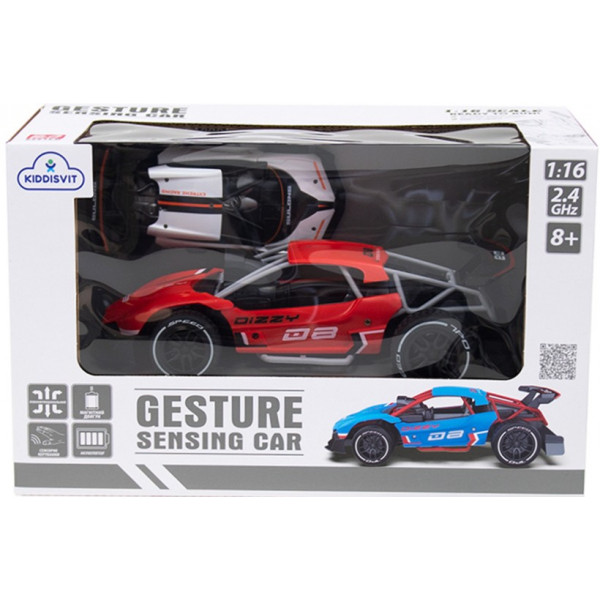 Фото - Радиоуправляемая машинка Sulong Toys GESTURE SENSING на р/у и на сенсорном управлении – DIZZY (красный, аккум.3,7V, 1:16) (SL-285RHR)