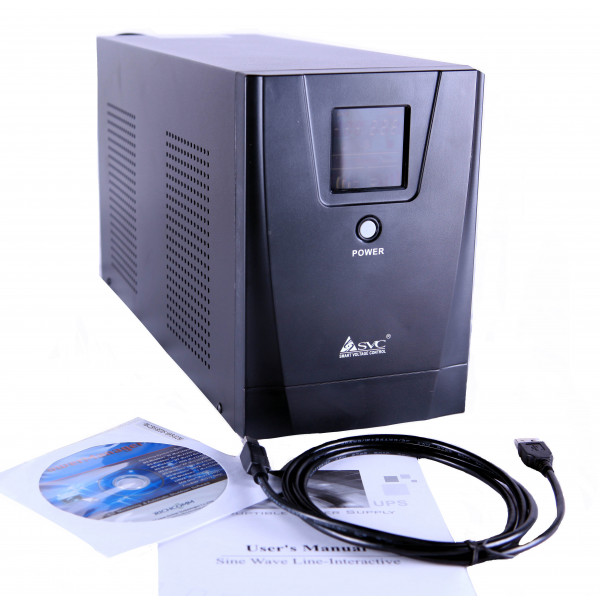 Фото - Источник бесперебойного питания SVC 2000VA (SL-2KS-LCD)