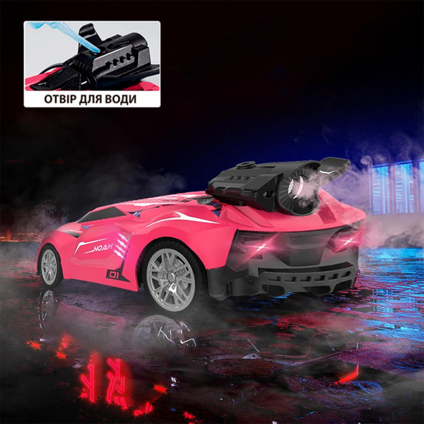 Фото - Радиоуправляемая машинка 1:24 Sulong Toys Spray Car на р/у – Sport (розовый, 1:24, свет,выхлопной пар) (SL-354RHP)