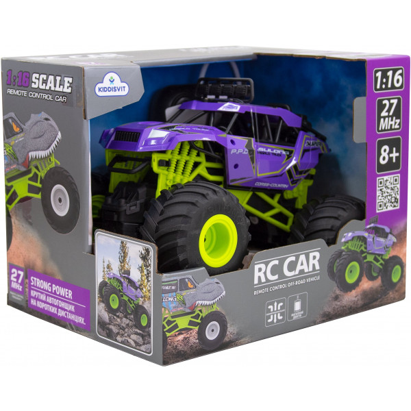 Фото - Радиоуправляемая машинка 1:16 Sulong Toys BIGFOOT OFF-ROAD на р/у – VIOLET (1:16, 27 МГц (MHz)) (SL-358RHV)