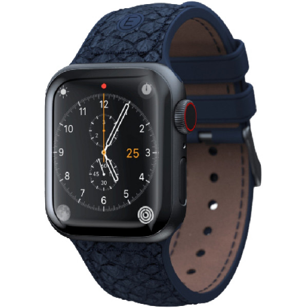 Фото - Ремешок для смарт-часов Njord Salmon Leather Strap Petrol for Apple Watch 45mm/44mm (SL14121)
