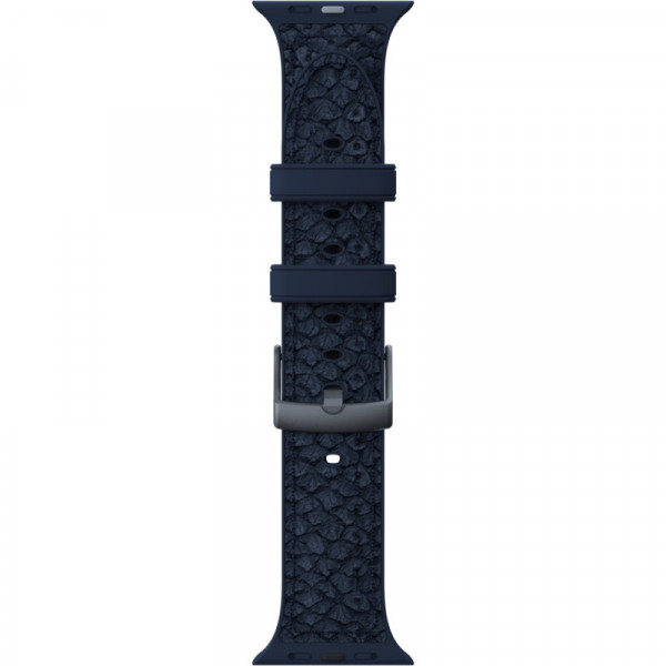 Фото - Ремешок для смарт-часов Njord Salmon Leather Strap Petrol for Apple Watch 45mm/44mm (SL14121)