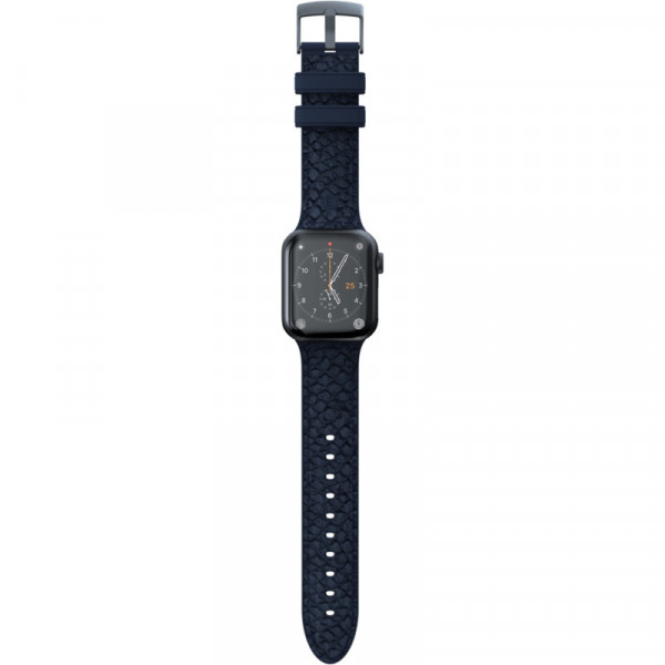 Фото - Ремешок для смарт-часов Njord Salmon Leather Strap Petrol for Apple Watch 45mm/44mm (SL14121)