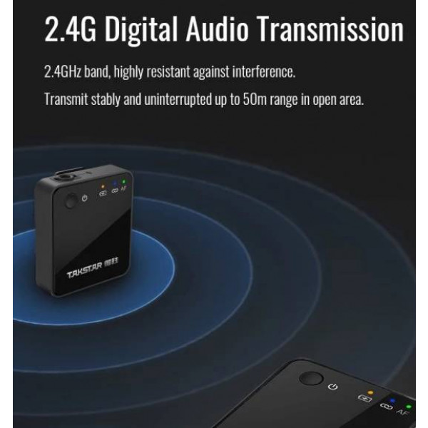 Фото - Микрофон для видеокамеры Takstar V1 Single Wireless Lavalier Video Microphone
