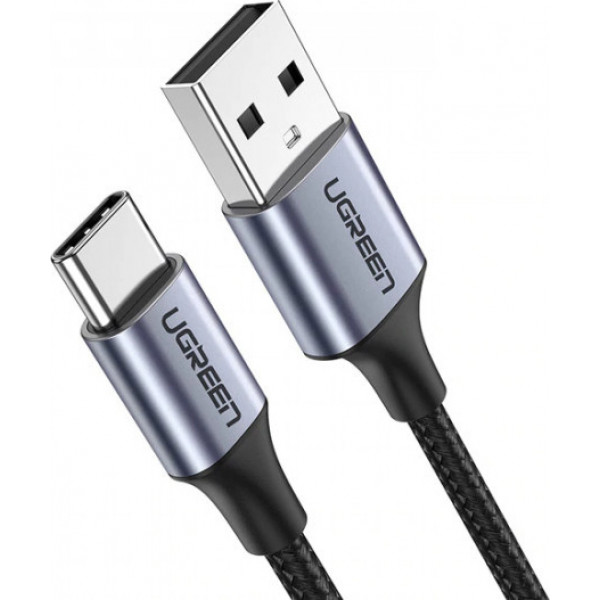 Фото - Кабель синхронизации данных UGREEN US288 USB-A 2.0 - USB Type-C Aluminium Braid, 1.5 m Black (60127)