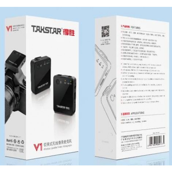 Фото - Микрофон для видеокамеры Takstar V1 Single Wireless Lavalier Video Microphone