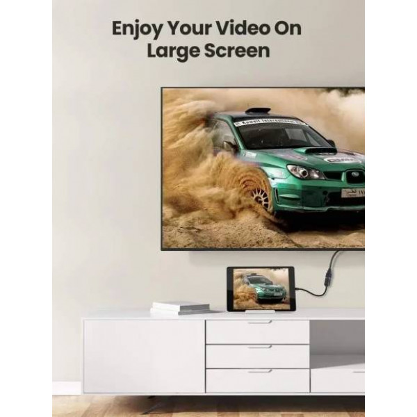 Фото - Переходник UGREEN Micro HDMI Male to HDMI Female Adapter Cable, 22 cm Black (20134)