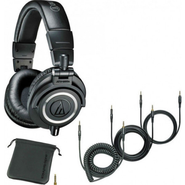 Фото - Гарнитура проводная Audio-Technica ATH-M50X Black