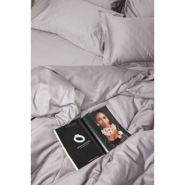 Фото - Комплект постельного белья Moon&Star King Size 220x240 Smoke Satin Premium (MS-820000422)