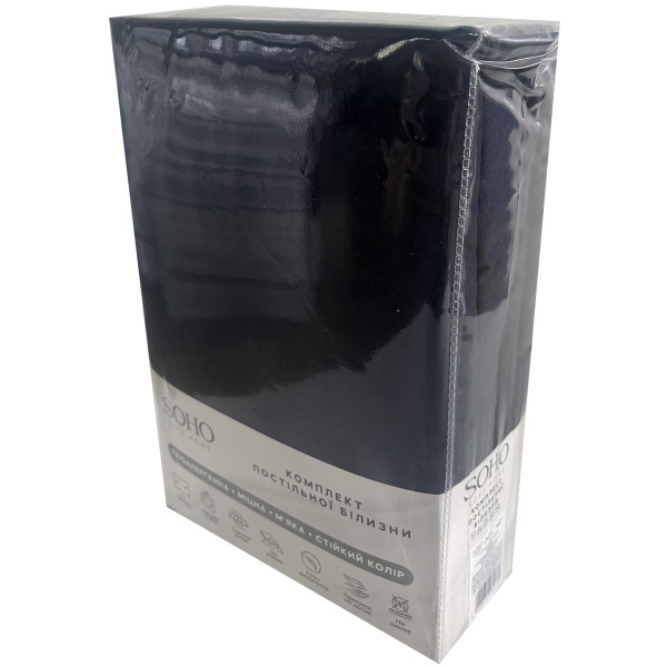 Фото - Комплект постельного белья SOHO 180х220 см Graphite (PATTERN 13-D)