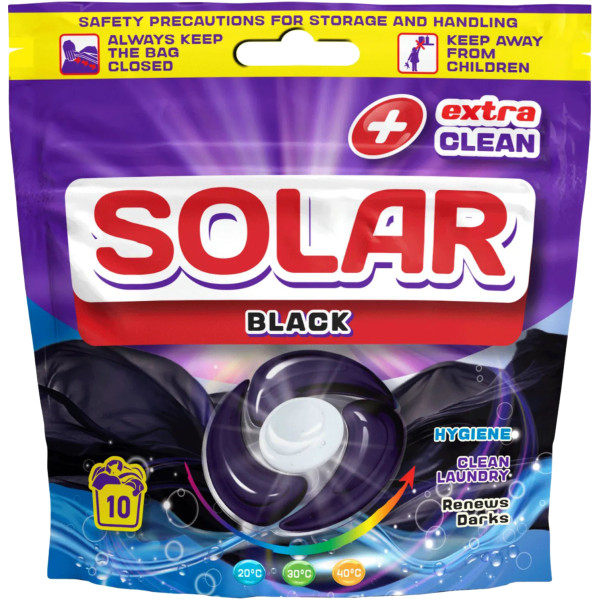 Фото - Капсулы для стирки Solar 10 шт. Black (4820269930452) Фото - Капсулы для стирки Solar 10 шт. Black (4820269930452)