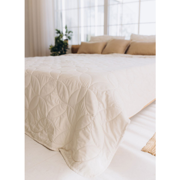 Фото - Набор покрывало + наволочки евро Sonex Hawaii двухстороннее 220х240 + 50х70 см 2 шт. Бежевое (SO102524)