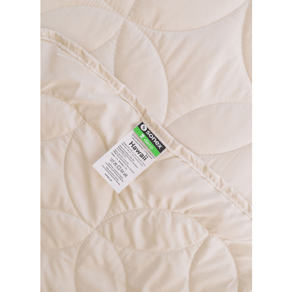 Фото - Набор покрывало + наволочки евро Sonex Hawaii двухстороннее 220х240 + 50х70 см 2 шт. Бежевое (SO102524)