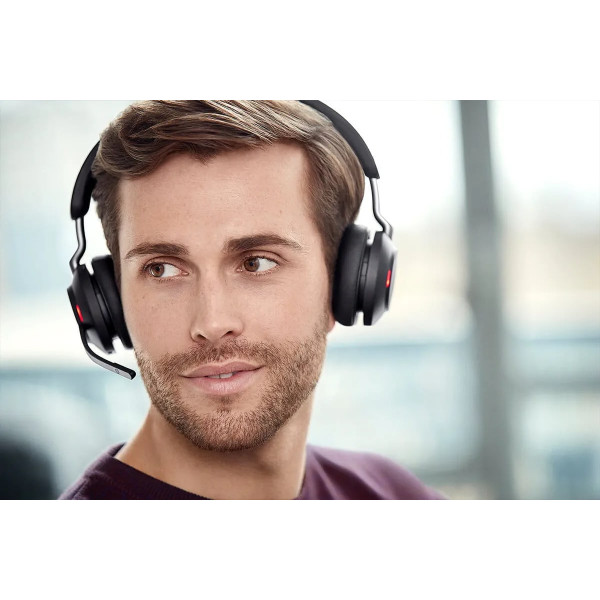 Фото - Гарнитура беспроводная Jabra Evolve2 65 Link380a MS Stereo Stand Black (26599-999-989)