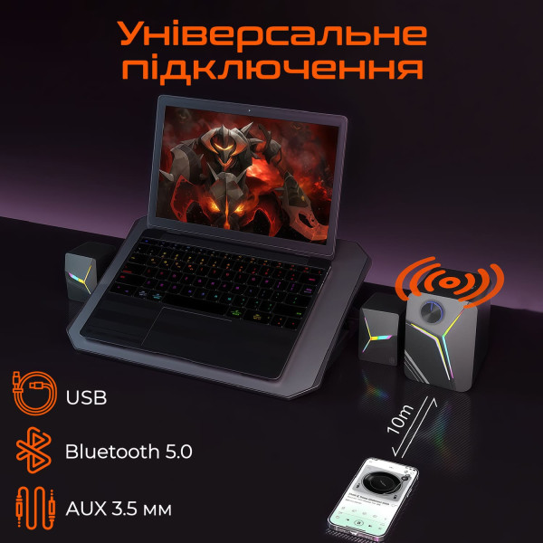 Фото - Компьютерная акустика компактная 2.0 Meetion MT-SP2111BT-A