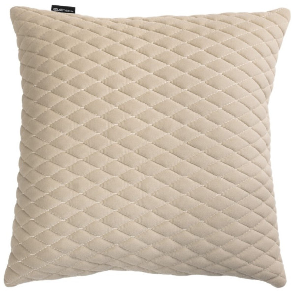 Фото - Автомобильная подушка EVAtech из алькантары 40x40 см бежевая с бежевой нитью, малый ромб SPBALMRII Фото - Автомобильная подушка EVAtech из алькантары 40x40 см бежевая с бежевой нитью, малый ромб SPBALMRII