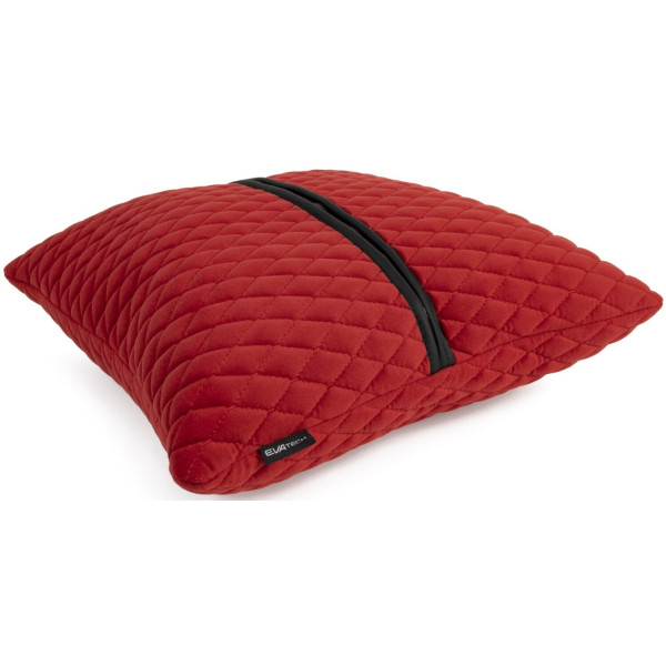 Фото - Автомобильная подушка EVAtech Audi красная с красной нитью, малый ромб SPBALMRRRV003