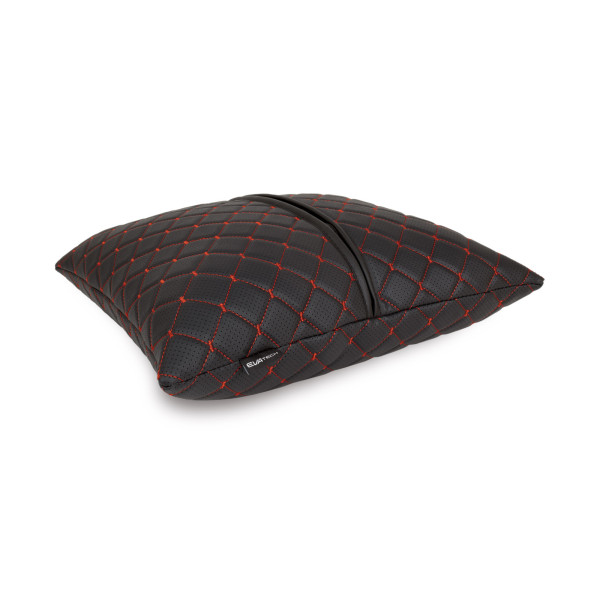 Фото - Автомобильная подушка EVAtech ECO 40x40 см Toyota черная с красной нитью SPBCSBRV030