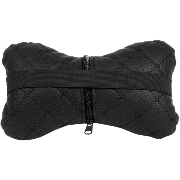 Фото - Автомобильная подушка на подголовник EVAtech ECO 27х16 см черная с черной нитью SPCRBB