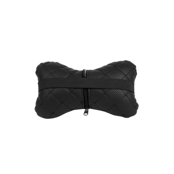 Фото - Автомобильная подушка на подголовник EVAtech ECO 27х16 см Audi черная с черной нитью SPCRBBV003