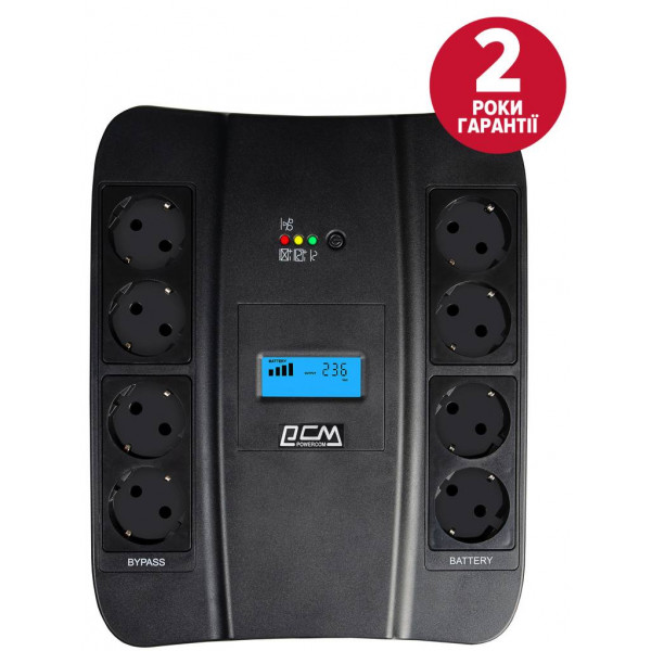 Фото - Источник бесперебойного питания Powercom SPD-750U Schuko